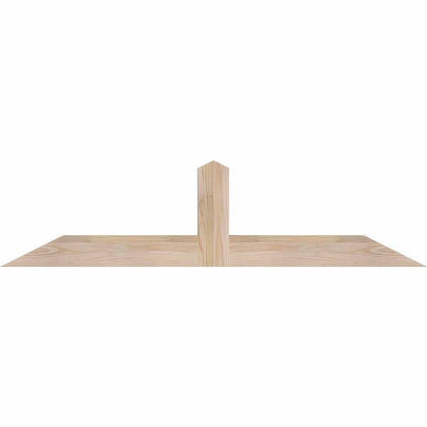 Ekena Millwork Portland Smooth Timber Gable Bracket, Douglas Fir, 48"W x 12"H x 3 1/2"D x 3 1/2"F, 6/12 Pitch GBW048X12X0404POR00SDF - main